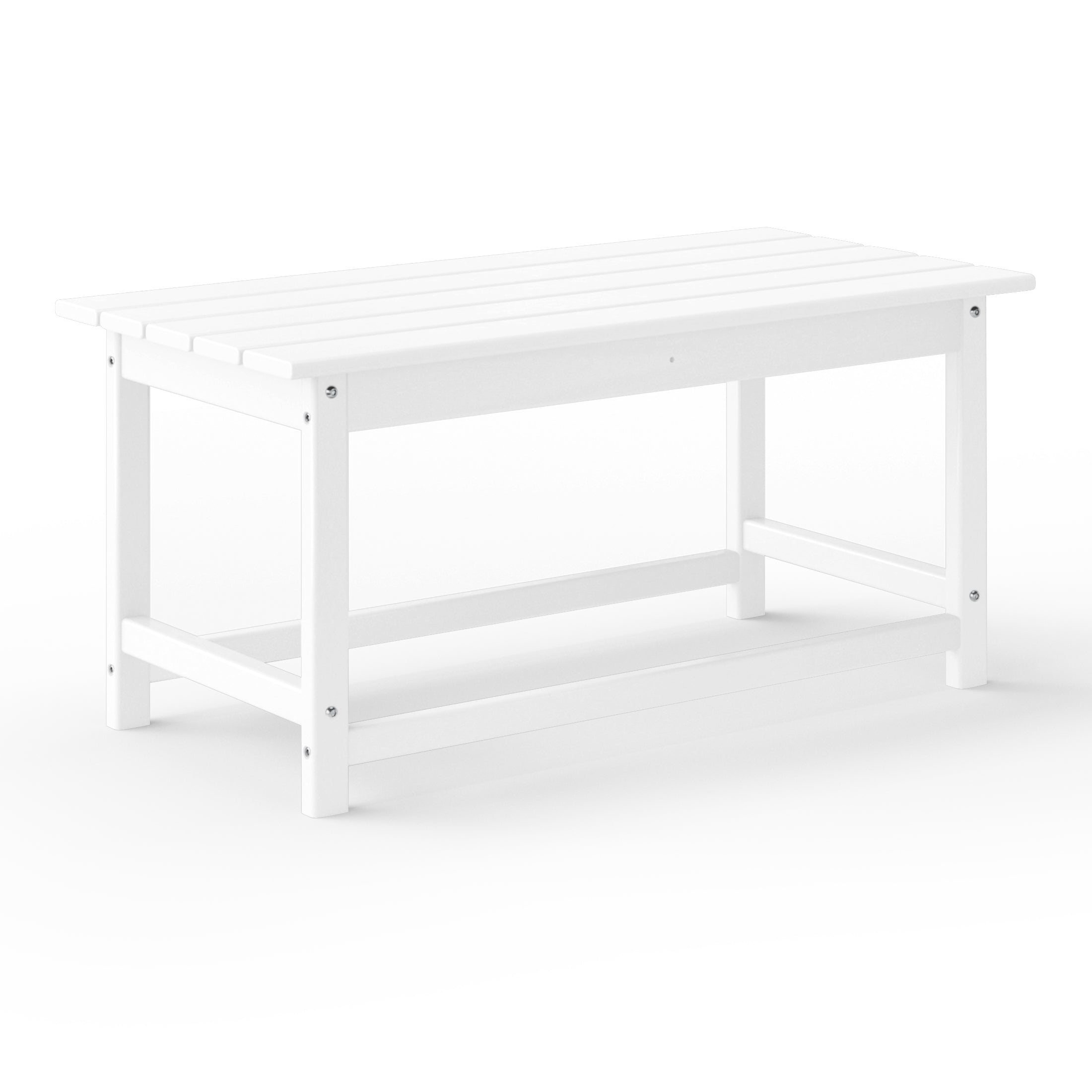 Tuscany All-Weather Outdoor Coffee Table (35" Top) White Seahawk Designs Patio Coffee Tables