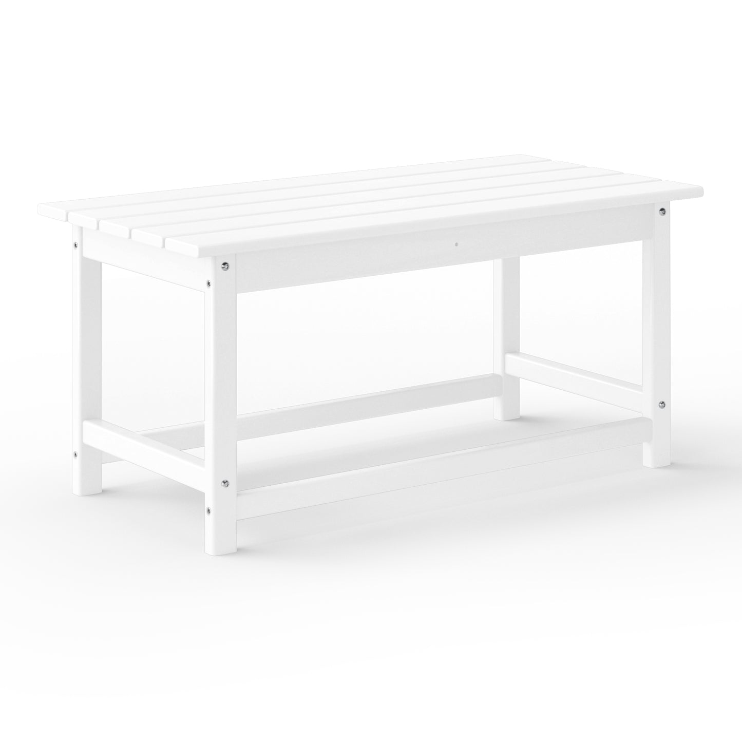 Tuscany All-Weather Outdoor Coffee Table (35" Top) White Seahawk Designs Patio Coffee Tables