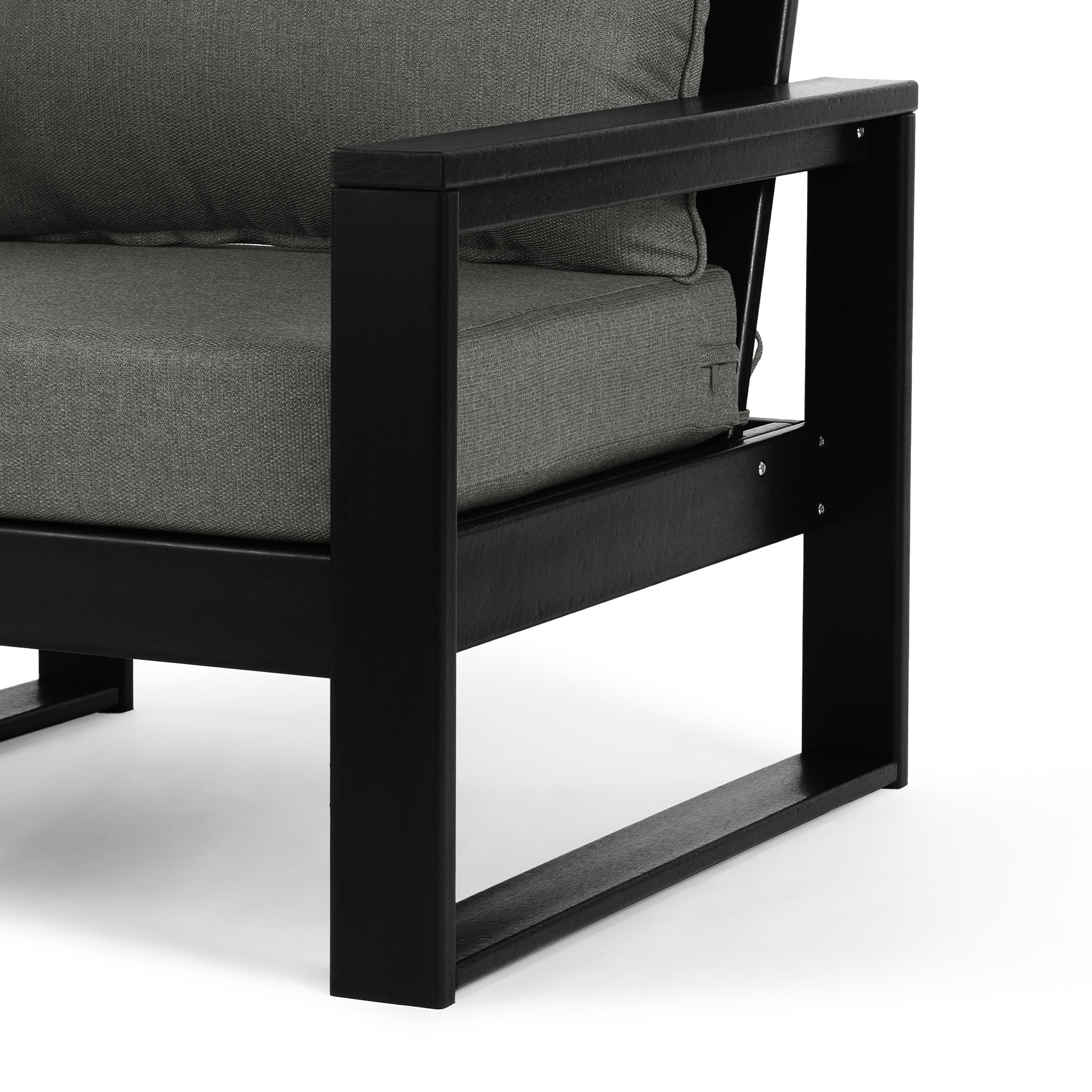 Signature All-Weather Outdoor Modular Patio Deep Seating Right Arm Chair (Right Arm Sectional Seat) Seahawk Designs Patio Chairs