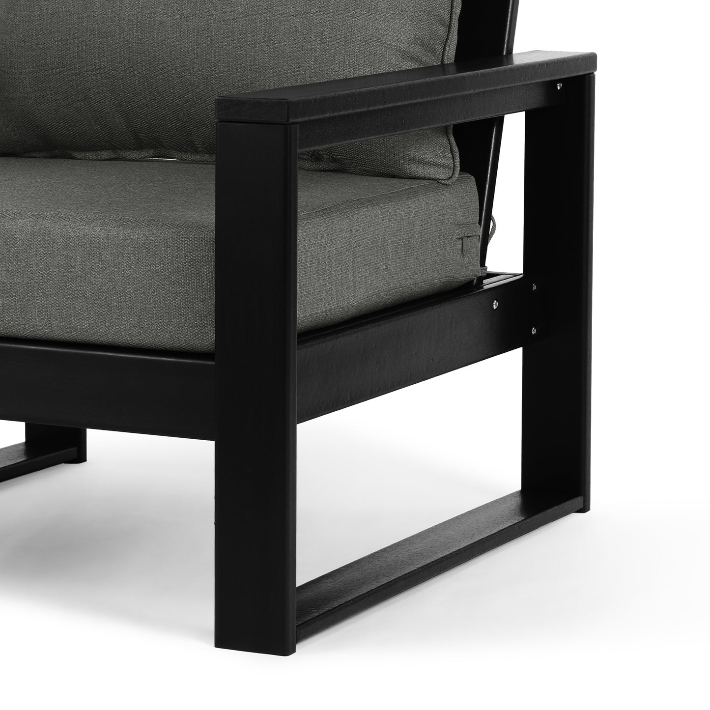 Signature All-Weather Outdoor Modular Patio Deep Seating Right Arm Chair (Right Arm Sectional Seat) Seahawk Designs Patio Chairs
