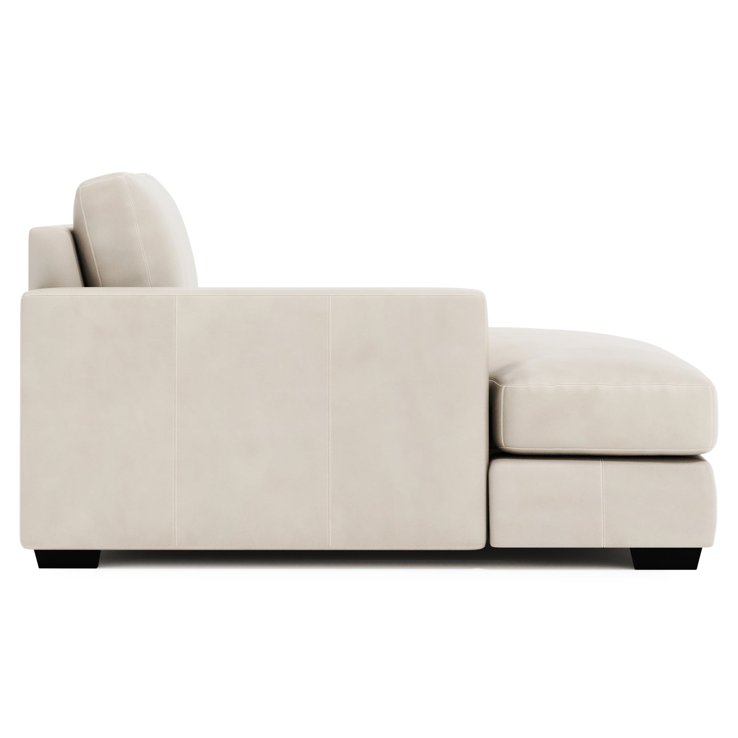Dawkins Leather Left Arm Chaise