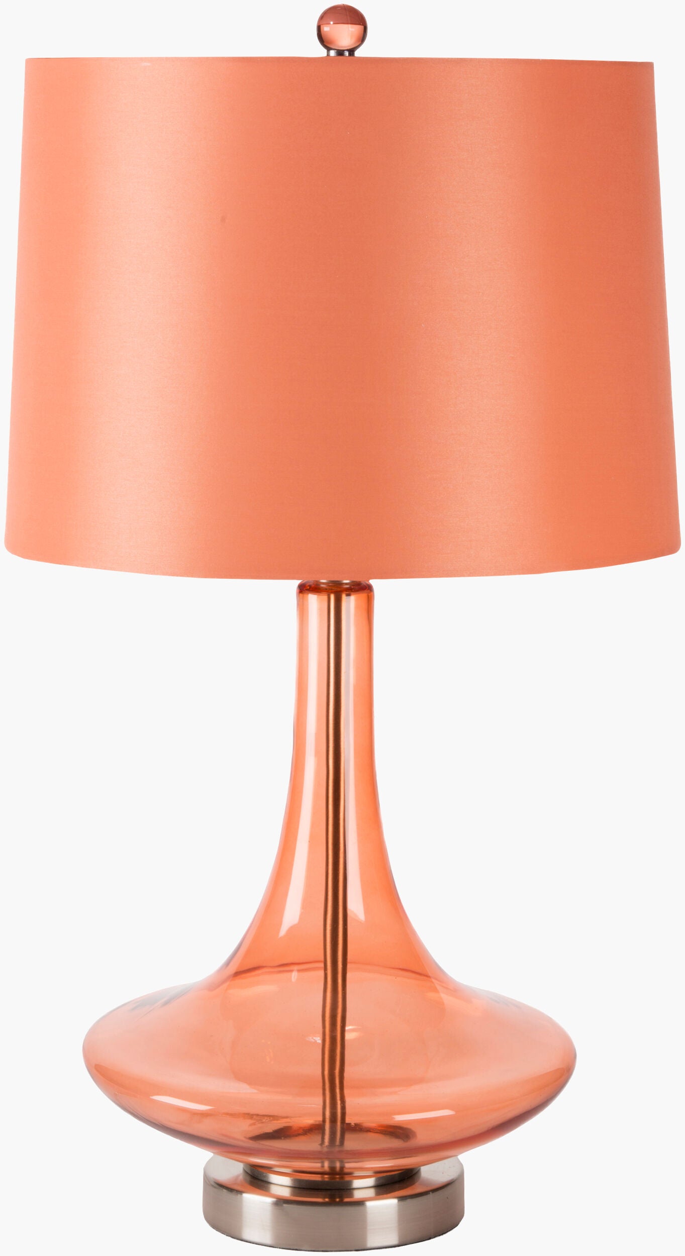 Zoey Accent Table Lamp — Bright Orange