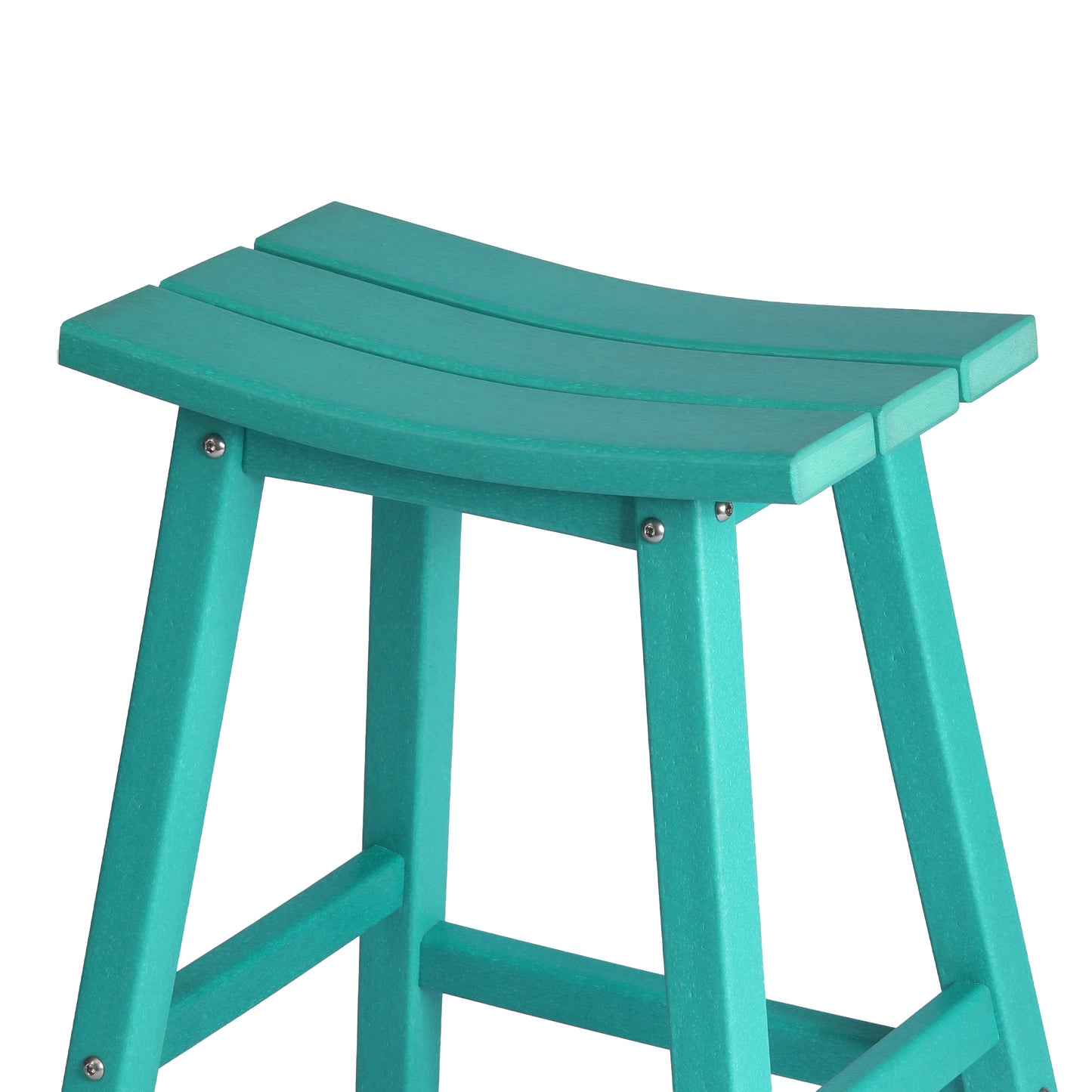 Stockholm All-Weather Outdoor Saddle Counter Stool (24" Height) Seahawk Designs Patio Bar & Counter Stools