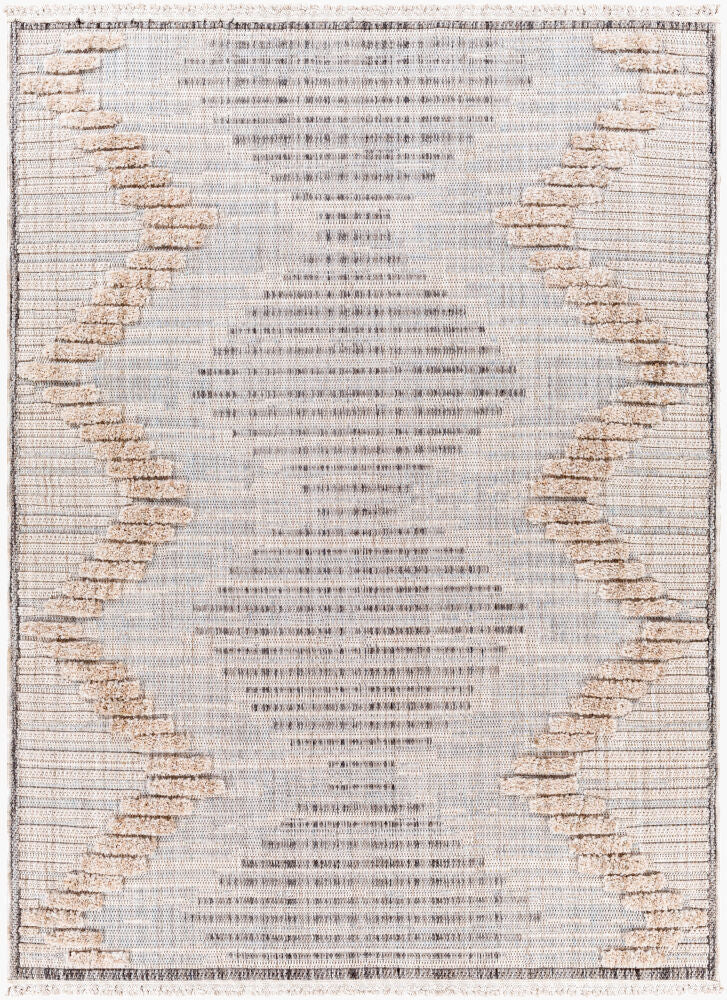 Zaragoza Machine Woven Rug — Charcoal/Cream