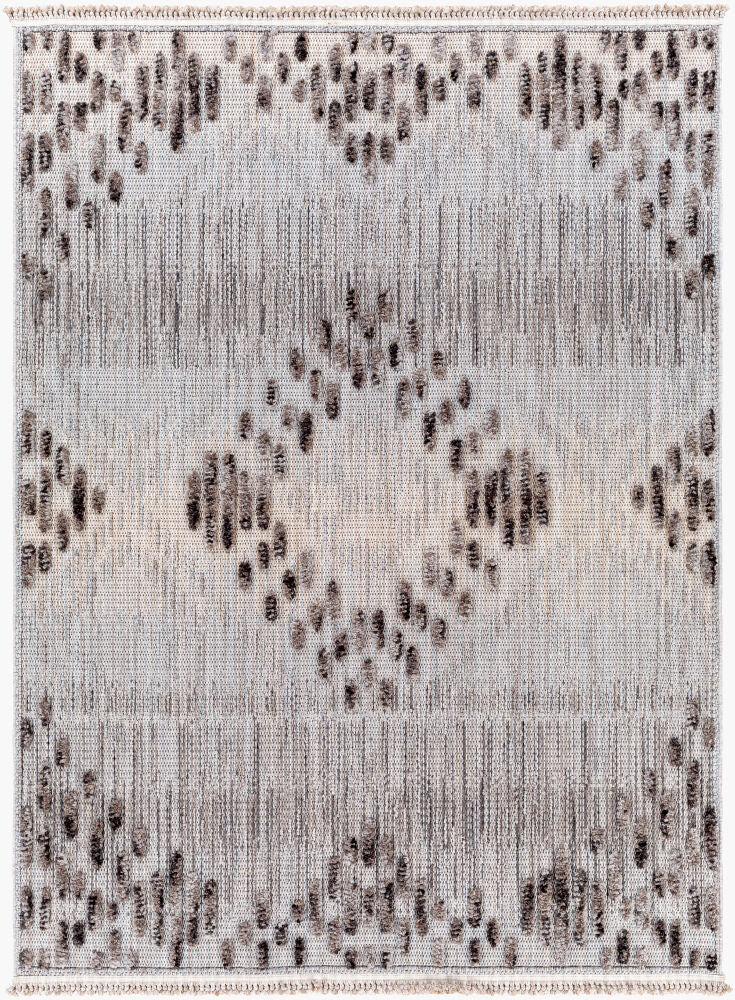 Zaragoza Machine Woven Rug — Charcoal/Cream