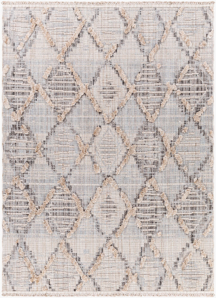Zaragoza Machine Woven Rug — Charcoal/Cream