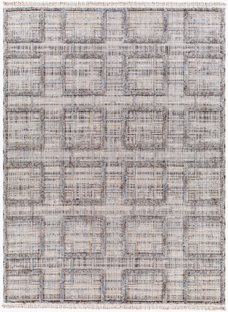 Zaragoza Machine Woven Rug — Charcoal/Cream