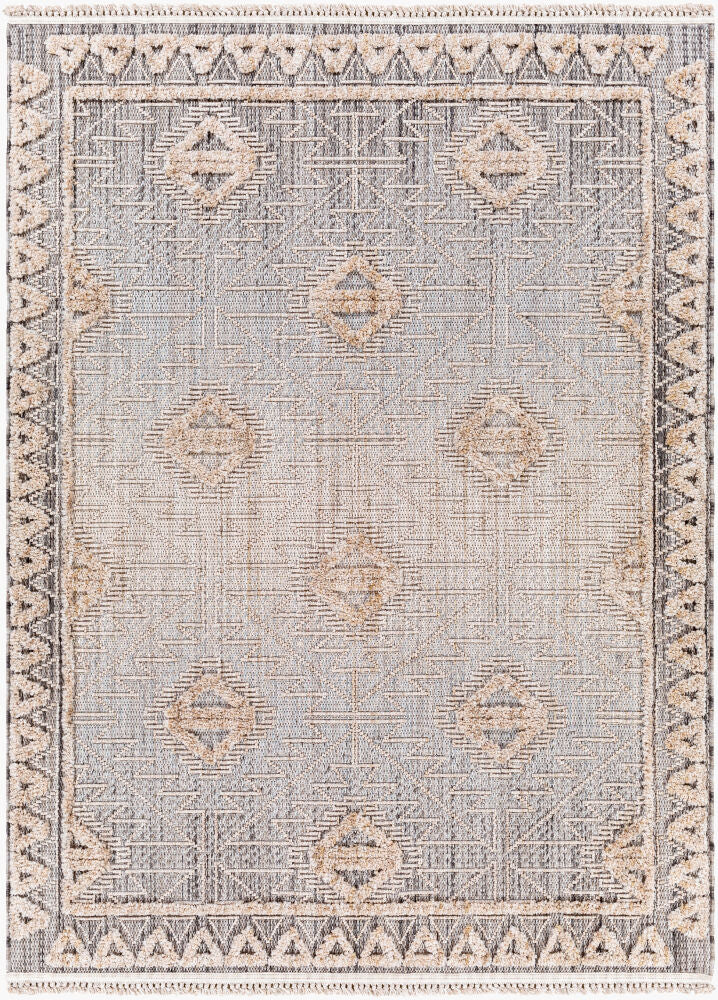 Zaragoza Machine Woven Rug — Charcoal/Cream