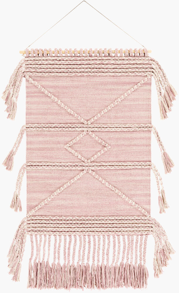 Zanafi Tassels Wall Hanging — Ivory/Mauve