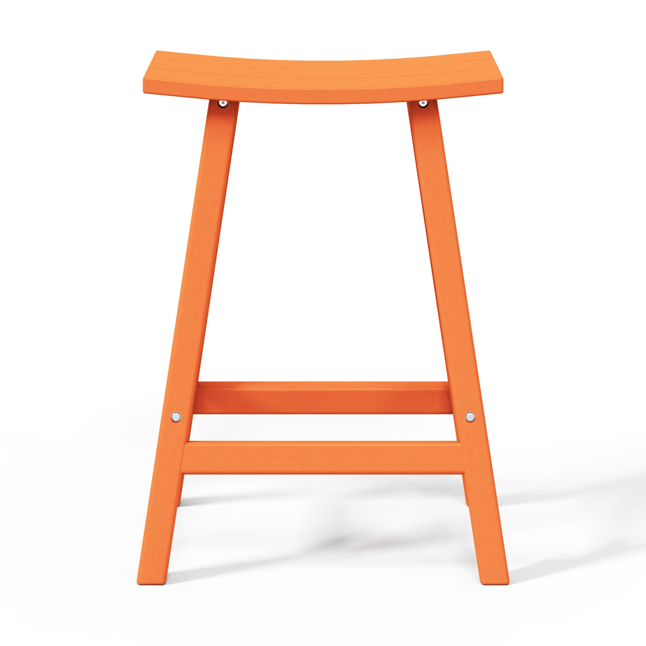 Stockholm All-Weather Outdoor Saddle Counter Stool (24" Height) Seahawk Designs Patio Bar & Counter Stools