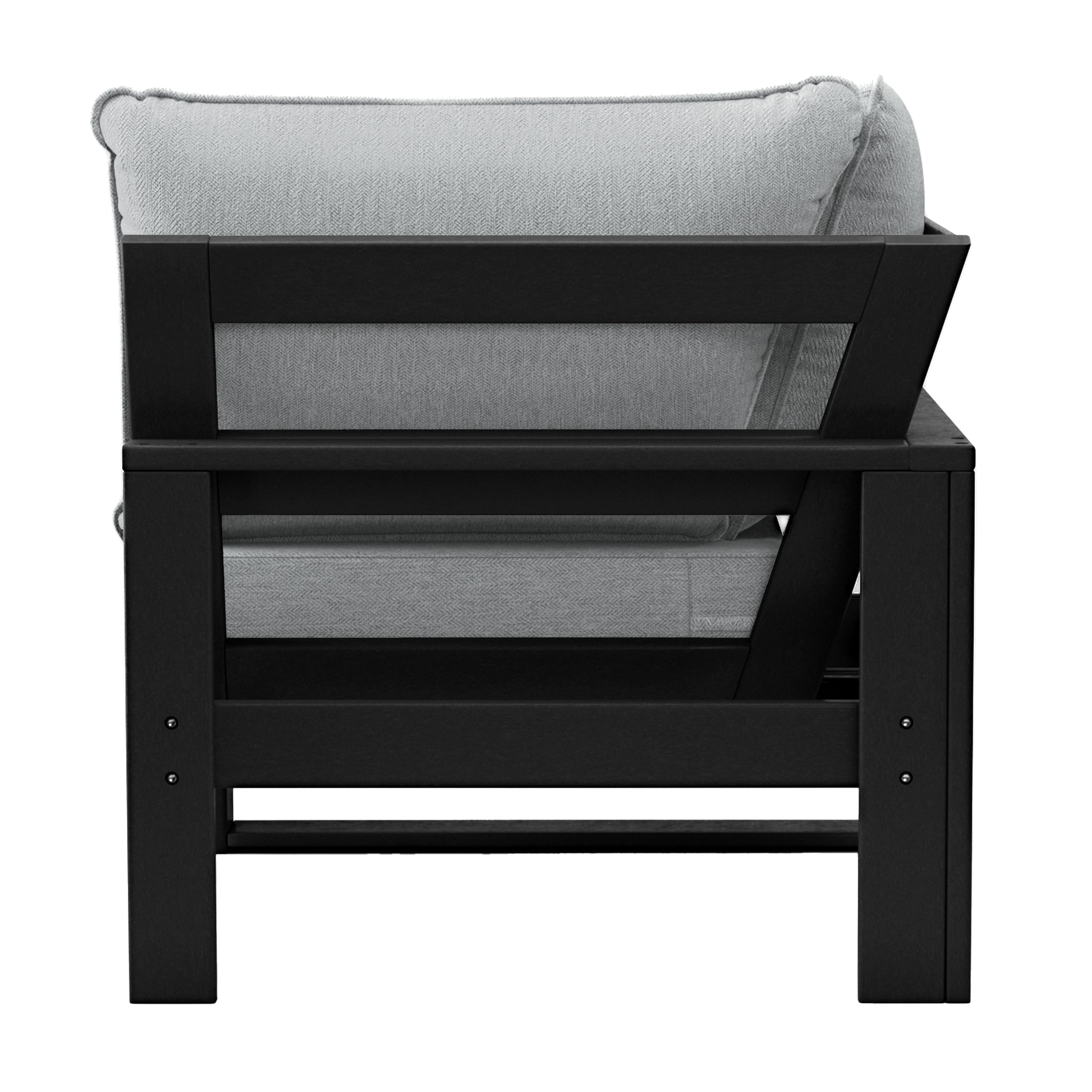 Signature All-Weather Outdoor Modular Patio Deep Seating Corner Chair (Corner Sectional Seat) Seahawk Designs Patio Chairs