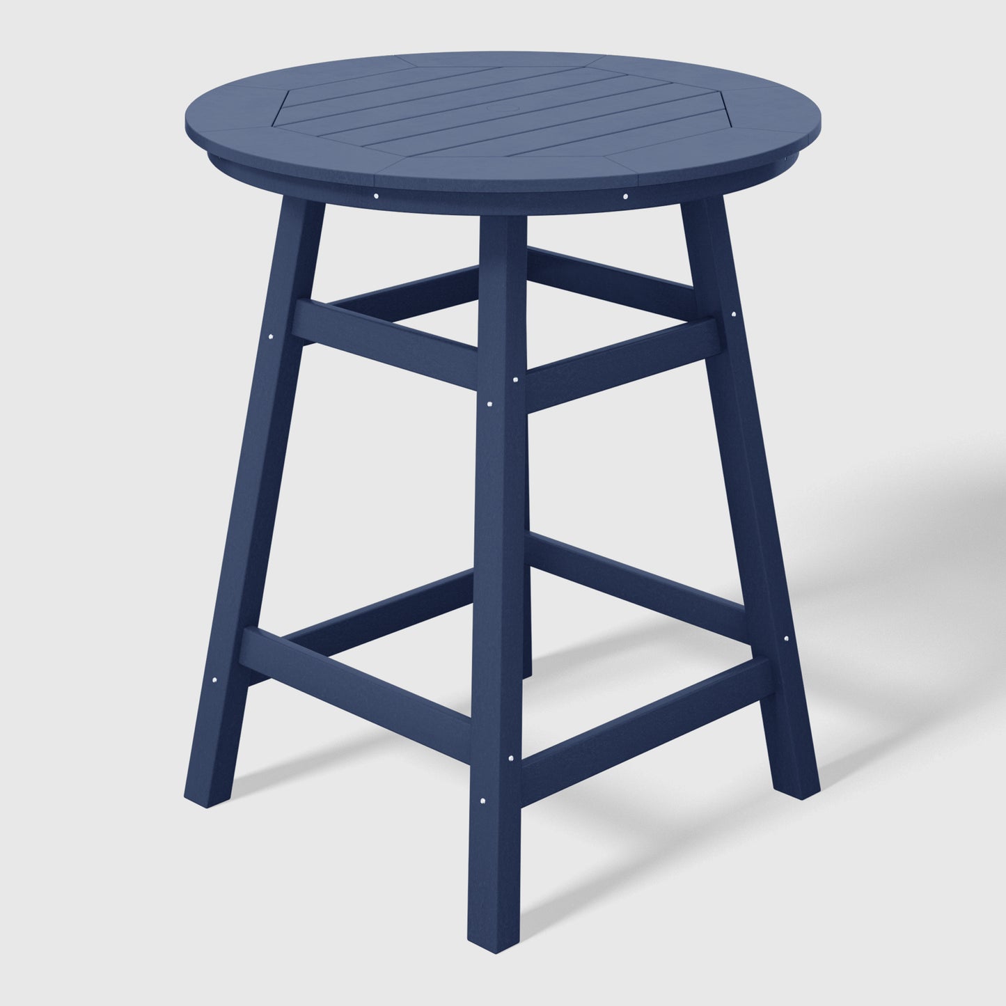 Stockholm All-Weather Outdoor 35" Round Counter Table (37" Height) Navy Blue Seahawk Designs Patio Bar Tables