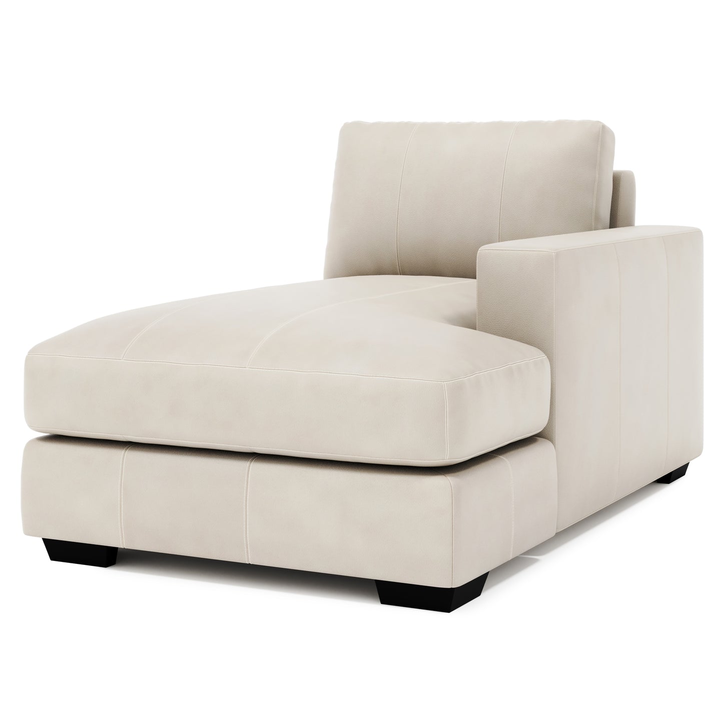 Dawkins Leather Right Arm Chaise