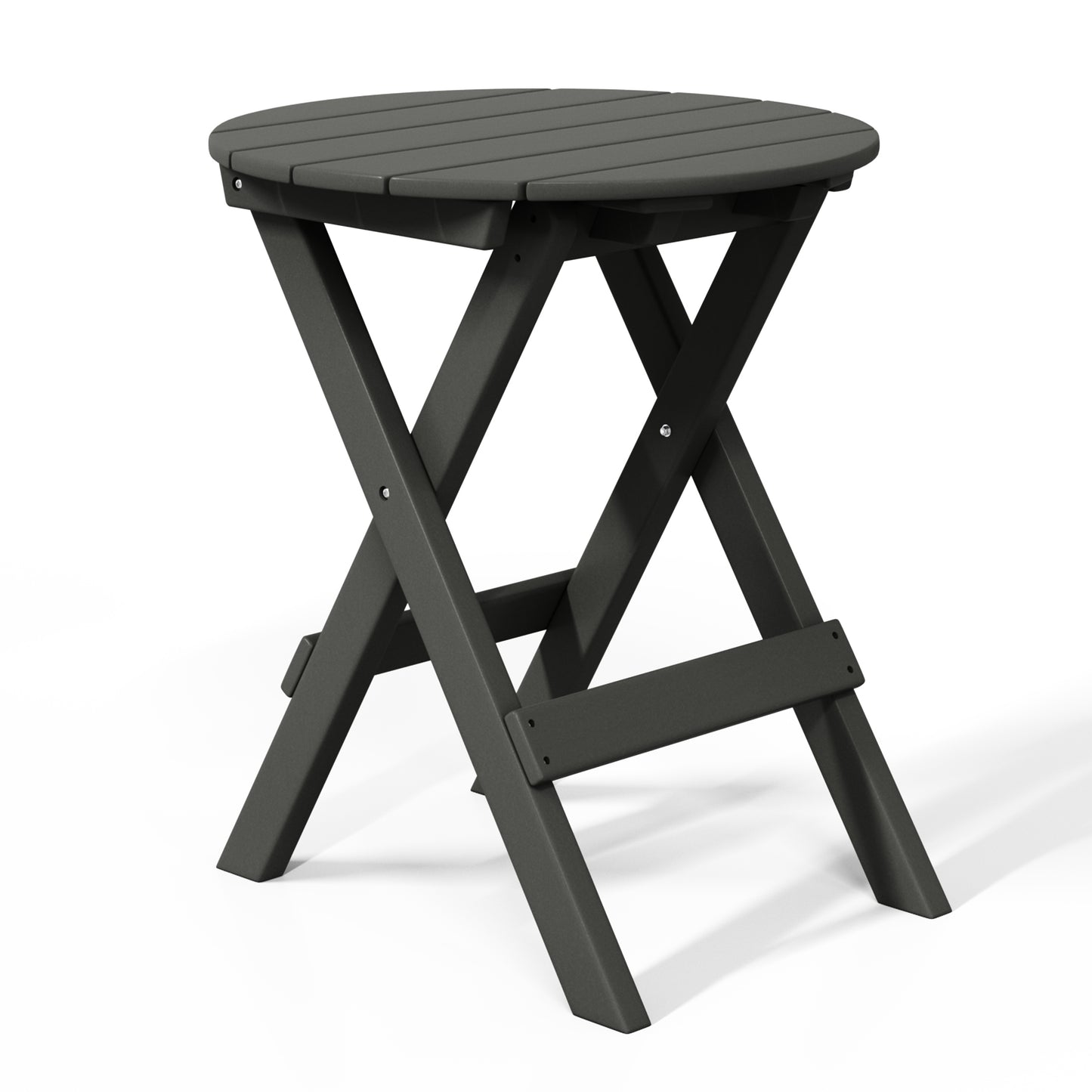 Tuscany All-Weather Outdoor Patio Round Folding Dining Table (24" Top) Gray Seahawk Designs Patio Dining Tables
